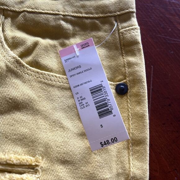 Vanilla Star Juniors Size 5 Gold Yellow White Ombré Distressed Skinny Jeans NWT - Picture 5 of 12
